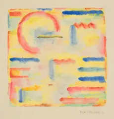 Erich Buchholz, Nr. 35, 1920, Aquarell auf dünnem Japan