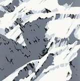 Gerhard Richter, Aus: „Schweizer Alpen I“ Motiv B2, 1969, Farbserigraphie auf Halbkarton