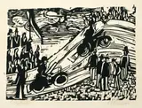 Radrennen by Ernst Ludwig Kirchner, 1927, Holzschnitt auf Velin, sold May 2013