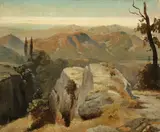 Oswald Achenbach, Studie aus Oberitalien