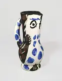 Small owl jug by Pablo Picasso, 1955, Keramikkrug, glasiert und graviert. Höhe: 27,6 cm (10 ⅞ in.), sold Nov 2011