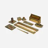 Inc. Louis C. Tiffany Furnaces, Collection of nine Art Deco desk articles