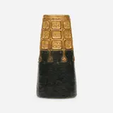Gustav Gurschner, Vase, c. 1906, patinated and gilt bronze