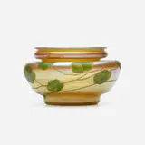 Vase by Tiffany Studios, c. 1918, hand-blown and wheel-carved Favrile glass, sold Jan 2022
