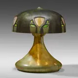 Fulper Pottery, Rare and Exceptional Vasekraft table lamp