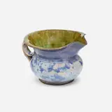 Pitcher by George E. Ohr, c. 1900, glazed earthenware, sold Jan 2022