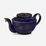 George E. Ohr, Teapot, 1897-1900, glazed earthenware