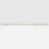 Arne Jacobsen, Munkegård ceiling lamps, set of eight, white glass, brass, lacquered aluminum