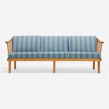 Carl Malmsten, Visingsö sofa, c. 1965, upholstery, pine