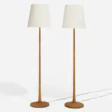 Kaare Klint, Le Klint floor lamps, pair