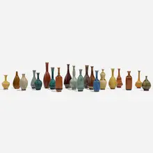John Andersson, Collection of twenty miniature vases, c. 1950, glazed stoneware