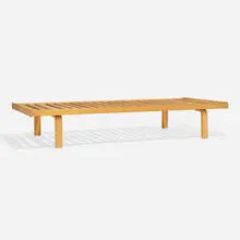 Daybed, model 710 by Alvar Aalto, birch, laminated birch, sold Apr 2025