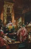 Louis Priou, Le Serment, oil on canvas