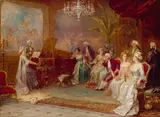 Vicente García de Paredes, A Musical Evening, oil on canvas