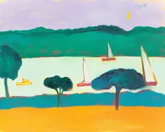 Dietmar Lemcke, Abend bei Odet, 2015, Öl auf Leinwand