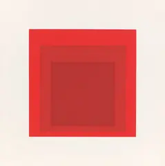 Josef Albers, GB 2, 1969, Farbserigrafie auf Karton