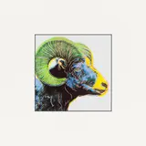 Bighorn Ram. Aus: „Endangered Species by Andy Warhol, 1987, 3 Farboffsets, jeweils auf Glanzpapier, sold May 2021