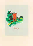 Thomas Schütte, FÜR AUSSEN. ZEHN GROSSE STÜCKE, 1987, 10 Farbserigrafien auf Velin, mit Textblatt