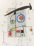 Joan Miró, L´homme au Balancier, 1969, Aquatinta und Carborundum auf Japan