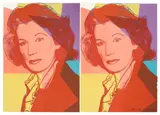 Andy Warhol, Mildred Scheel, 1980, Farbserigraphie und Diamantstaub auf Arches-Velin