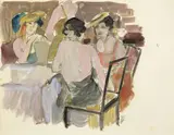 Georg Tappert, Frauen am Tisch (Reimann-Fest). 1920er Jahre