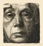 Selbstbildnis by Käthe Kollwitz, 1934, Lithographie auf Velin, sold Jun 2010