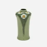 Frederick Hurten Rhead for Roseville Pottery, Della Robbia vase, 1906-07, glazed earthenware