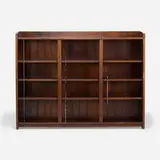 Rare and Early book shelves by Gustav Stickley, c. 1902-03, oak, sold Jan 2022