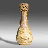 Stellmacher Paul Dachsel for Riessner & Kessel, Amphora Bat Vase, c. 1897, glazed porcelain