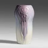 Artus Van Briggle for Van Briggle Pottery, Early and Large vase with irises, 1903, 1903, glazed earthenware