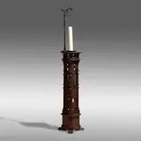 Charles Rohlfs, Rare and Large candle stand