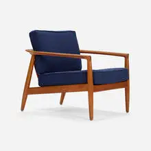 Folke Ohlsson, Carmel VII lounge chair, c. 1960, teak, upholstery