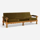 Henning Kjaernulf, Sofa, c. 1965, upholstery, oak