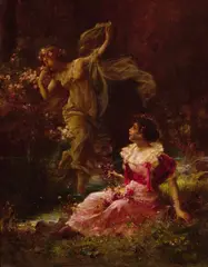 Hans Zatzka, The Daydream of Demeter, oil on canvas