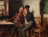 Hermann Armin Kern, A secret, oil on panel