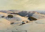 Karl Hauptmann, Winter in the Black Forest, oil on canvas