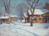 Robert Alexander Graham, Old House, New Jersey, oil on canvas