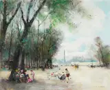 Jules Rene Herve, Paris, Le jardin des Tuileries