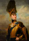 George Hayter, A half-length portrait thought to be the Marquis of Anglesey, oil on canvas