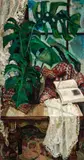Robert Aaron Frame, Philodendron, circa 1952, oil on masonite