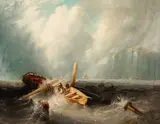 Louis Johan Hendrik Meijer, A shipwreck off the Coast of Dover, oil on canvas