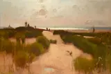 Albert Ernest Brockbank, On the Fylde Coast, oil on canvas