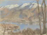Lotte Laserstein, Bei Ascona“. 1940er-Jahre, Pastell auf Bütten