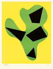 Jean Arp, Fouille pour clients interessés, 1962, Farblithographie auf Velin