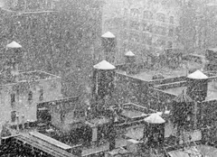 Chelsea Rooftops in Snow. Vermutlich 1940er Jahre by Andreas Feininger, Späterer Silbergelatineabzug, sold Nov 2015