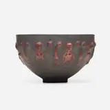 Bowl by Edwin and Mary Scheier, 1998, glazed stoneware, sold Sep 2021