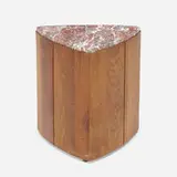 Phillip Lloyd Powell, Occasional table, c. 1970, walnut, marble