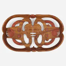 Edwin Scheier, Untitled, 1979, guanacaste, paint