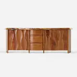 Robert Whitley, Cabinet, 2000, curly maple, carved walnut