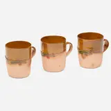 Tequila Cups, set of three by Ken Price, c. 1975, glazed terracotta, sold Sep 2021